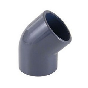 Rodilla 45º Collar PVC