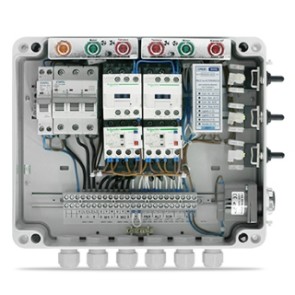Panel de Conmutación con Alarma para 2 Electrobombas